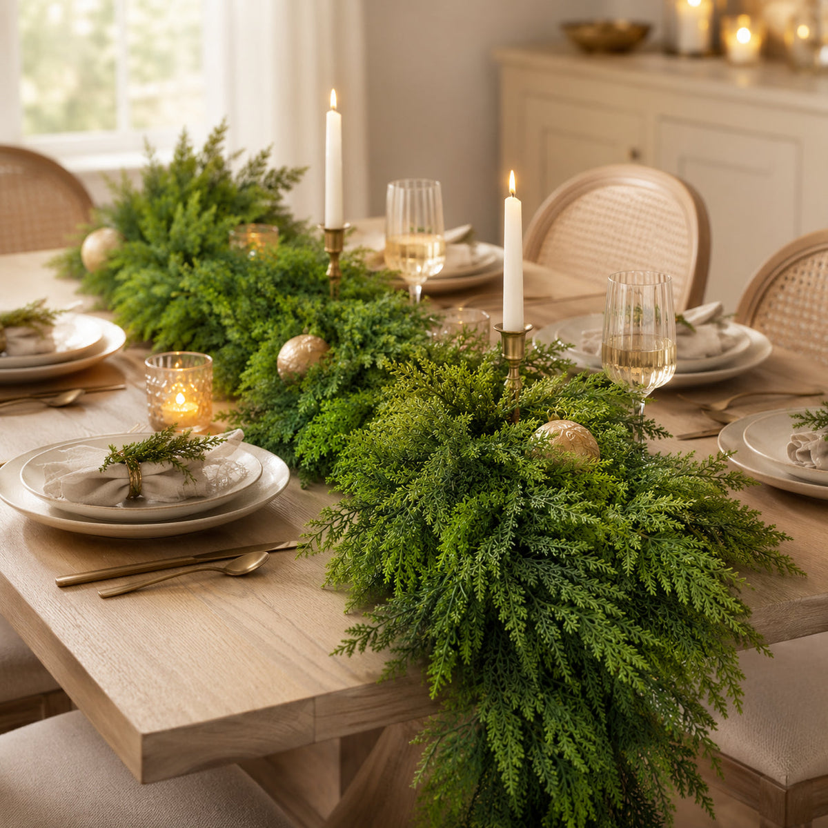 🏆 60,000+ Sold | ✨ Pre-Lit Christmas Cedar Garland — Instant Holiday Glow 🎄