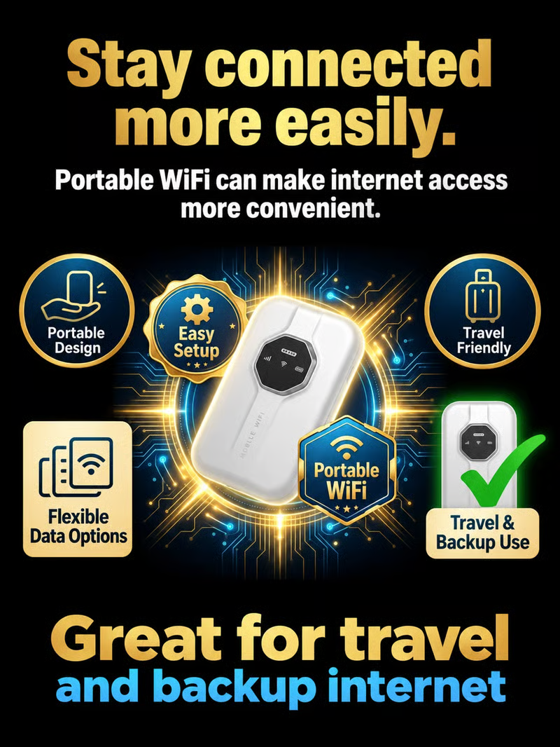 🌎 Portable Wi-Fi — Stay Connected Anywhere, Anytime ⚡