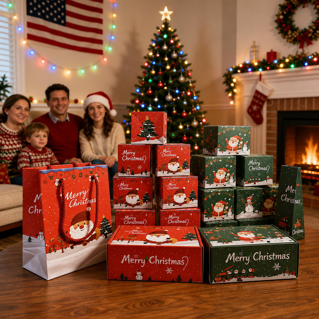 Christmas Pop-Up Surprise Gift Box, Folding Bouncing Red Envelope Box