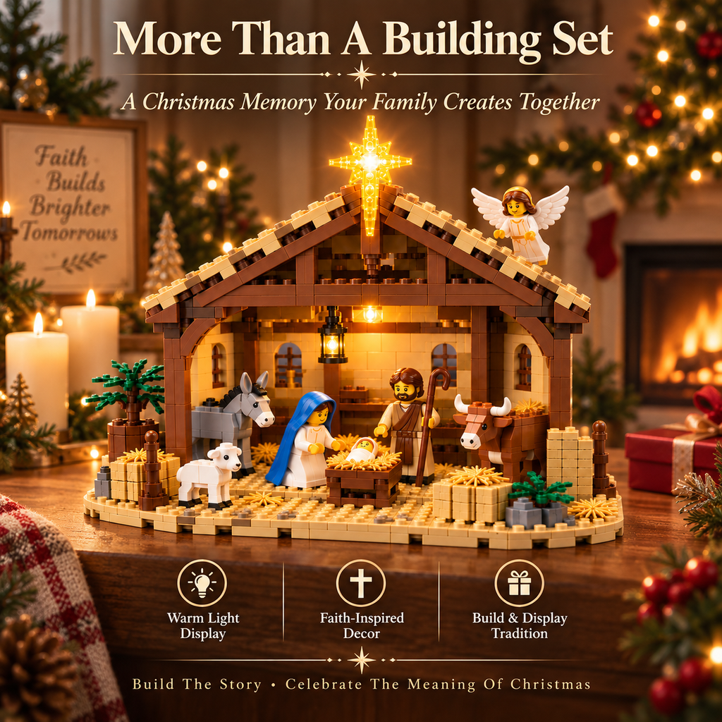 🔥Last Day 49%🌟The Nativity Story Building Block Set